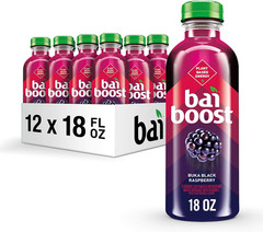 Boost Buka Black Raspberry, Antioxidant Infused Beverage, 18 Fl Oz Bottle (Pack