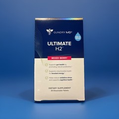 Authentic Gundry MD Ultimate H2 30 Dissolvable Tablets B12 & Magnesium.