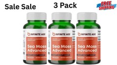 3 package INFINITE AGE Sea Moss Advanced 1250mg Superfood, High-Potency 60 Ca…