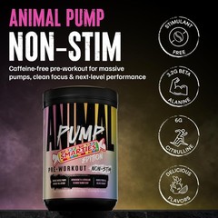 Animal Pump NS Stim-Free Pre Workout Powder for Men&Women-Caffeine-Free Preworko