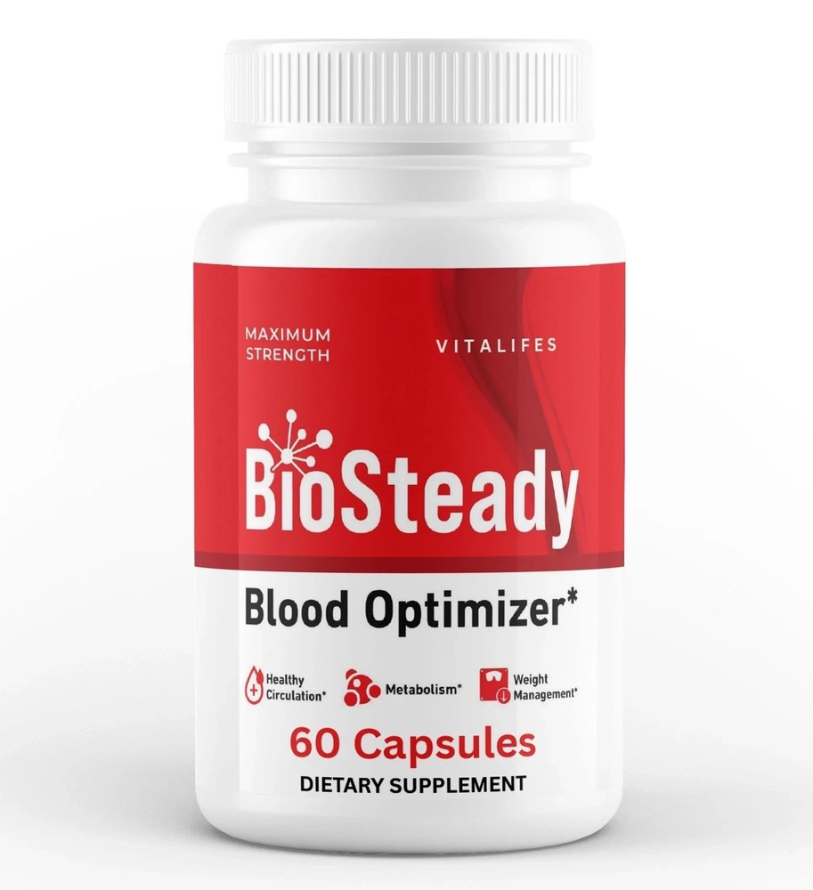 (1 Pack) BioSteady Advanced Blood Max Support Supplement Bio Steady 60 Capsules