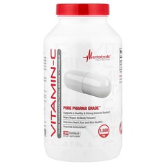 2 X Metabolic Nutrition, Vitamin-C, 180 Capsules (750 mg per Capsule)
