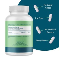Selenium 200mcg (180 Vegetarian Capsules) – Non-GMO – Gluten Free