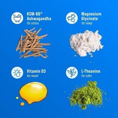 NEW Nello Supercalm – Calming Drink Mix with KSM-66 Ashwagandha, Vitamin D3