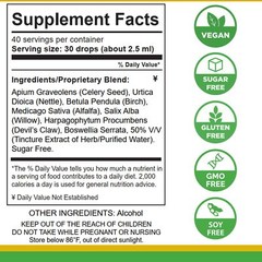 URIC ACID SUPPORT Liquid Herbal Cleanse Detox Joint Comfort 3.38 Fl Oz LIFETONES