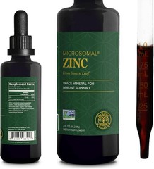 Global Healing Organic Zinc Supplements Liquid Pure Drops Immune USDA 2 (fl oz)
