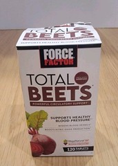 Force Factor Total Beets Blood Pressure Support Supplement 120 Tablets E 12/28