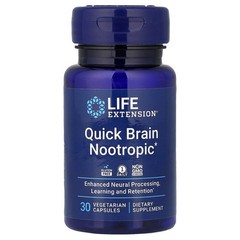 2 X Life Extension, Quick Brain Nootropic, 30 Vegetarian Capsules