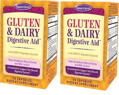 Nature’s Secret Gluten & Dairy Digestive Aid – 50 Capsules(pack of 2)exp 8/26
