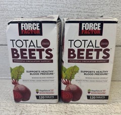 2 Total Beets Circulation Superfood Beet Root with Blood Pressure Support 120ct