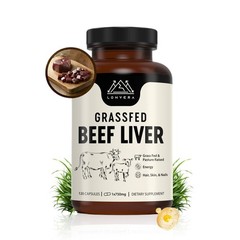 Desiccated Beef Liver Capsules, Grass Improved Fed Beef Liver Dietary Supplement