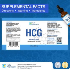 Hellopharmacist hcg-metabolic reset diet drops weight management supplement 2oz