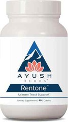 Ayush Herbs RENTONE – Urinary Tract – UTI – 90 CAPLETS – Newest Expiration