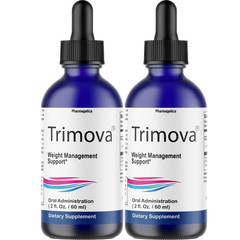 Trimova- Weight Management Support Drops, Fat Burning Liquid- 2 Bottles
