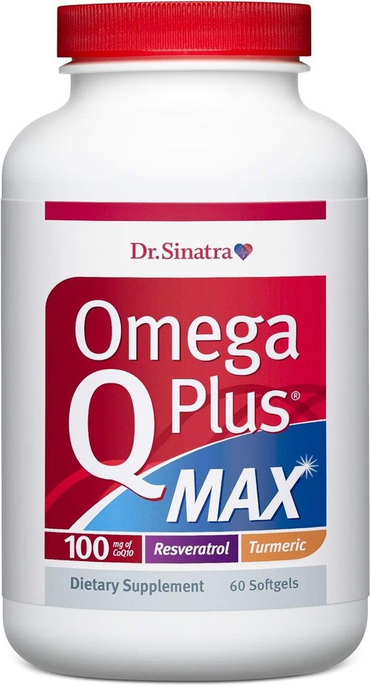 Dr. Sinatra Omega Q Plus MAX – Advanced Heart Health and 60 Count (Pack of 1)