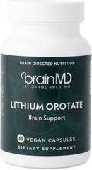 Brain MD Lithium Orotate 60 Capsules Exp 11/2028 New Sealed