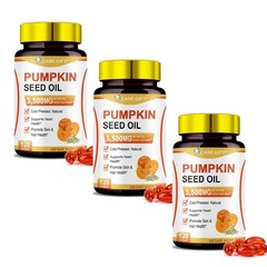 Pumpkin Seed Oil & Saw Palmetto 3500mg (3-Pack) | Prostate & Hair Care (120s)