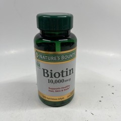 Nature’s Bounty Biotin Rapid Release Softgels, 120 Ct 06/2026 Sealed