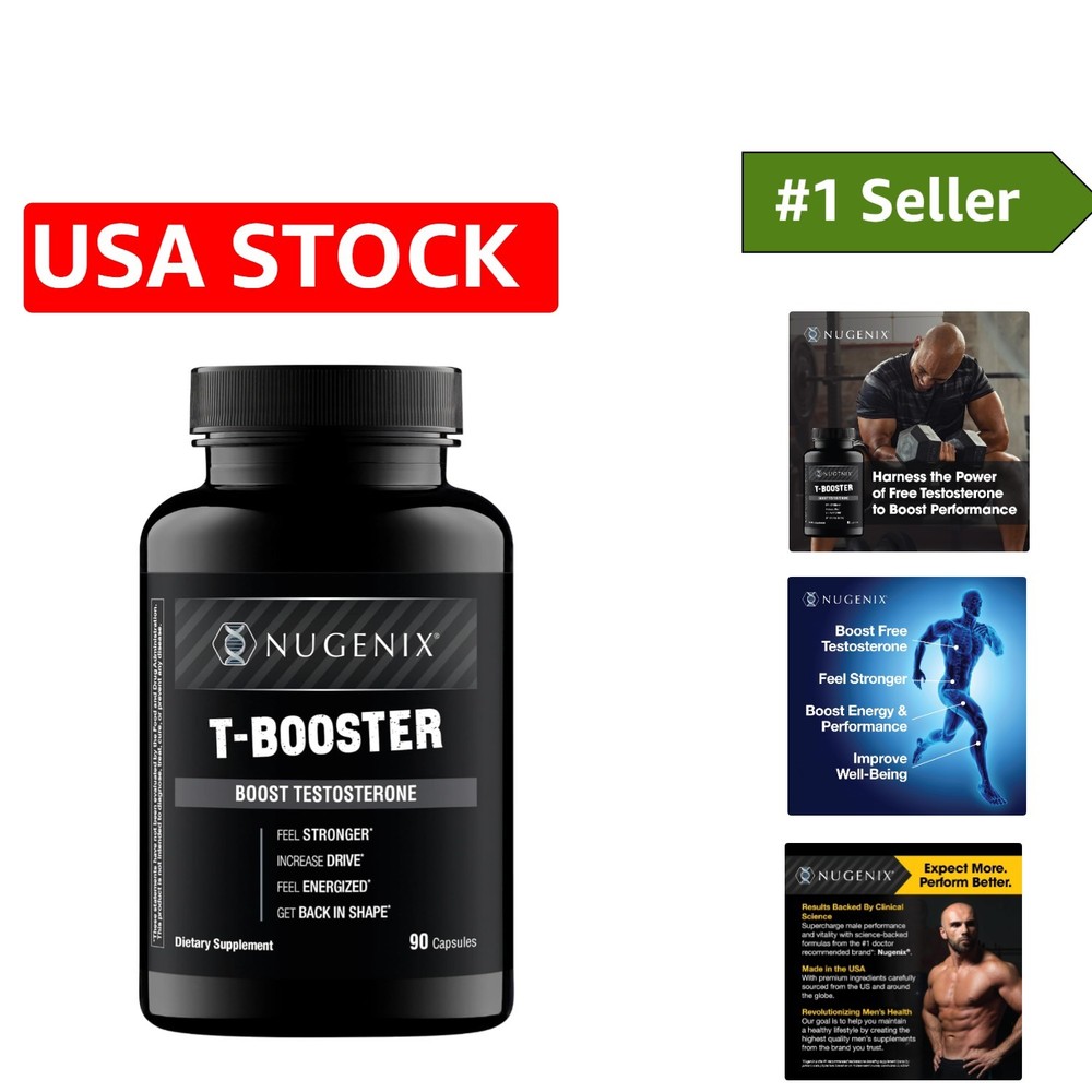 Elevate Your Performance with T Booster – 90 Count Testosterone Capsules