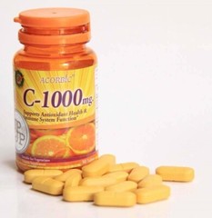 Vitamin C ACORBIC 1000 mg Anti-Aging Antioxidant Body Health Vegetarian X 3