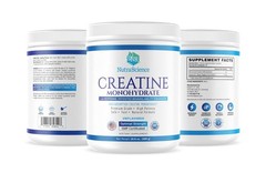 Creatine Monohydrate Powder 5000mg – Lean Muscle Growth, Recovery, Vegan, 60 Ser