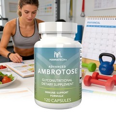 Mannatech Enhanced Ambrotose Capsules 120 Count | Dietary Supplement
