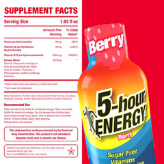 5-hour ENERGY Shot, Regular Strength, Berry, 30 Count