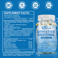 1-3Pcs Digestive Enzymes Prebiotic Probiotics Supplement for Digestive Wellness
