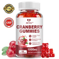 MENXI Cranberry Gummies – Urinary Tract Health & Antioxidant Defense Frmla 60pcs