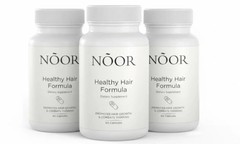 3x (BRANDED) NOOR HAIR Healthy Hair Formula, Hair Growth Supporting Thick Hair