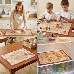 Silicone Baking Pastry Dough Mat – 28x20Inch Extra Large Cookie Bread Rolling Ma