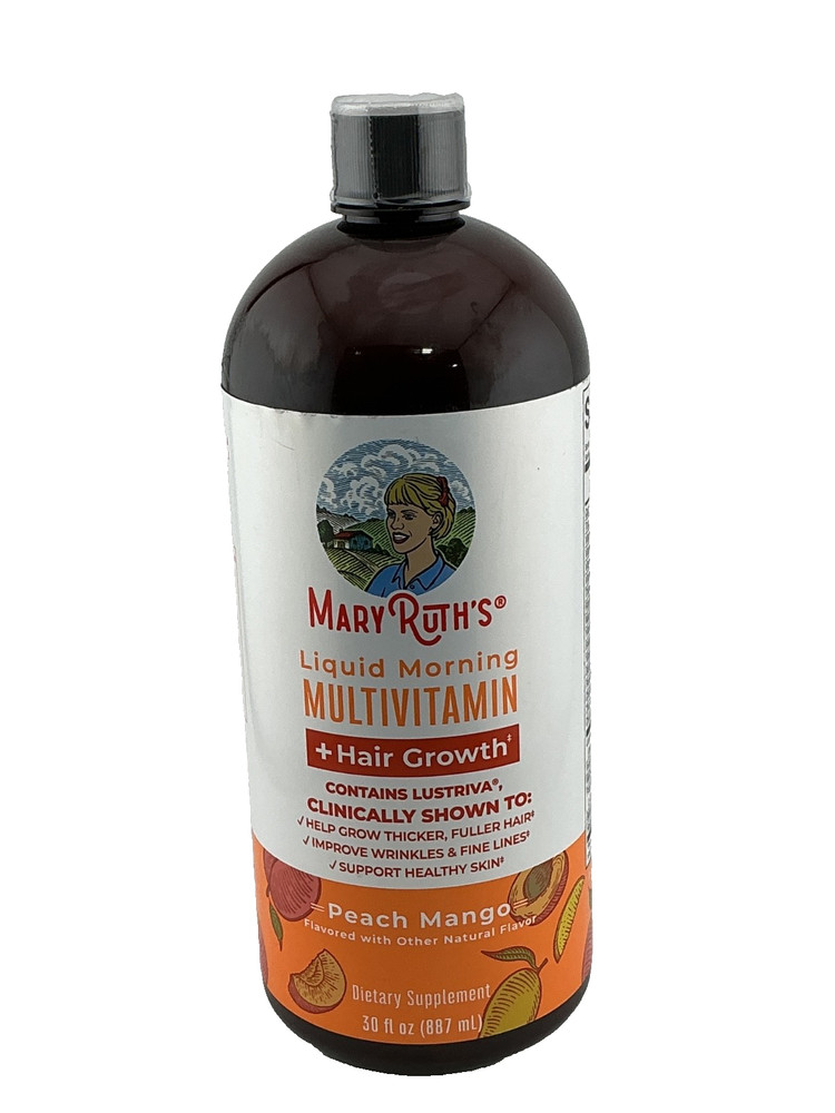 Mary Ruth’s Liquid Morning Multivitamin +Hair Growth 30oz Sealed! Best By 10/27