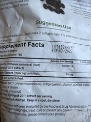 Micro Ingredients Ashwagandha Made with MCT Oil 300 Softgels Sealed Exp 02/2027