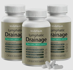 3 Pack Lymphatic Drainage Capsules, 60 Capsules Per Bottle, Daily US