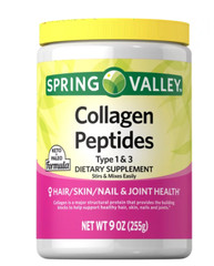 Spring Valley Collagen Peptides Type 1 & 3 Dietary Supplement 9 oz