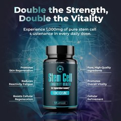 Premium Stem Cell Supplements 1000mg – Boost Immunity, Joint Support & Anti-Agin