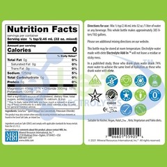 All-Natural Electrolyte Drops for Hydration – 8.3oz Sodium, Magnesium, No Sugar