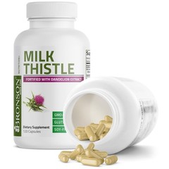 Bronson Milk Thistle & Dandelion Extract Liver Health Support 120 Capsules