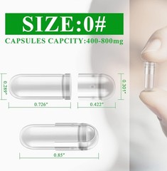 Customizable Size 0 Capsules – 100 Count Bundle for Personal Supplements