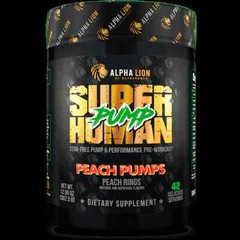 Alpha Lion SUPERHUMAN(PUMP) Pre-Workout,Stim-free 42 SERVING (PICK FLAVOR)