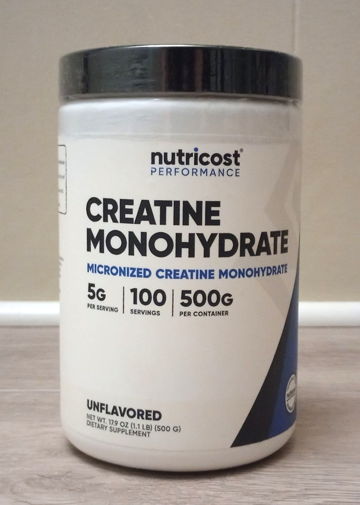 Nutricost Performance Creatine Monohydrate Unflavored Powder 17.9oz EXP. 01/27