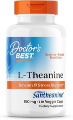 L-Theanine Contains Suntheanine 150 mg Reduce Stress Anxiety Sleep 120 Count