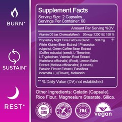 360P Night Time Slimming Capsules For Weight Loss Fat Burn Appetite Suppressant