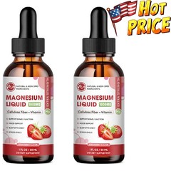 2Packs Premium Magnesium Liquid Drops,Stress Relives,Promote Nerve Health ~