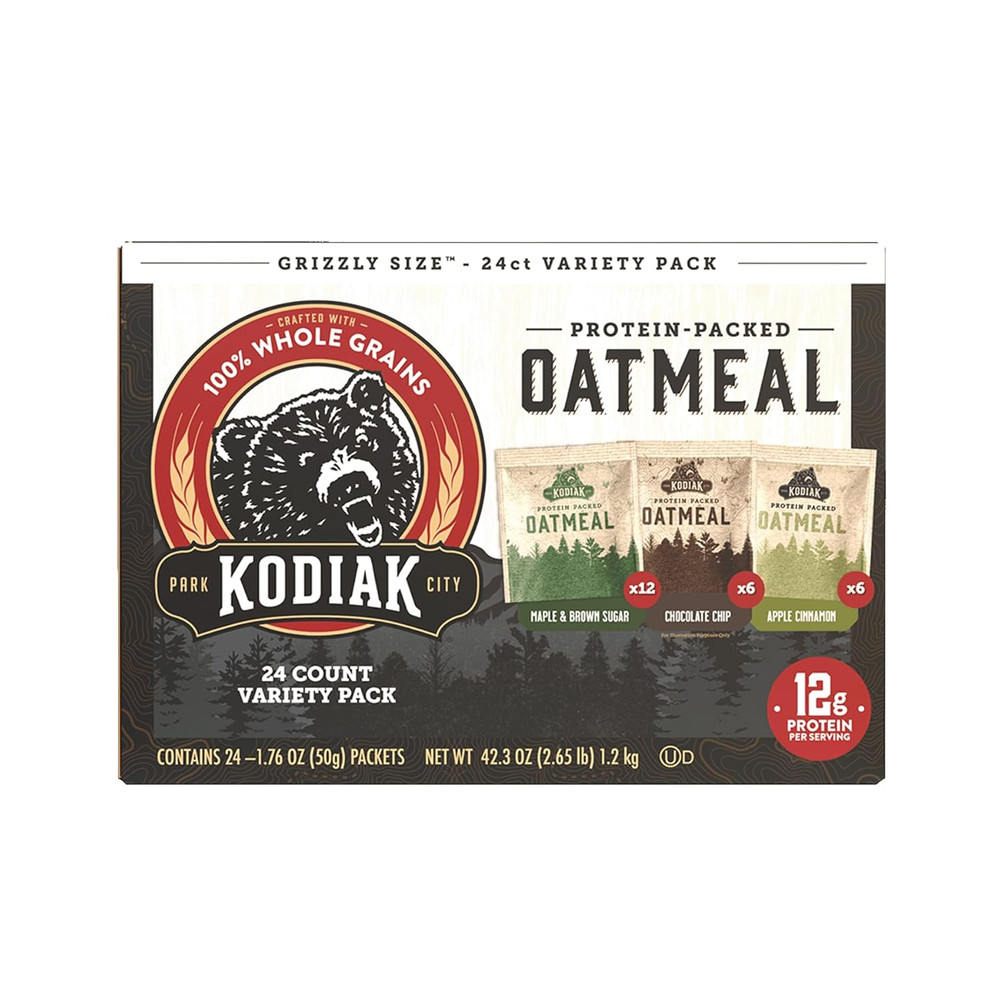 Instant Oatmeal Variety Pack – High Protein – 100% Whole Grains Breakfast Food –