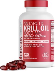 Antarctic Krill Oil 1000mg with Omega-3s EPA, DHA and Astaxanthin