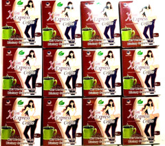 Longreen Xlim Express Coffee ( Selected Premium Coffee ) 10 Sachets (Pack of 12)