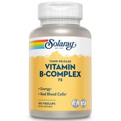 SOLARAY Vitamin B-Complex 75mg | Two-Stage 100 Count (Pack of 1), Default