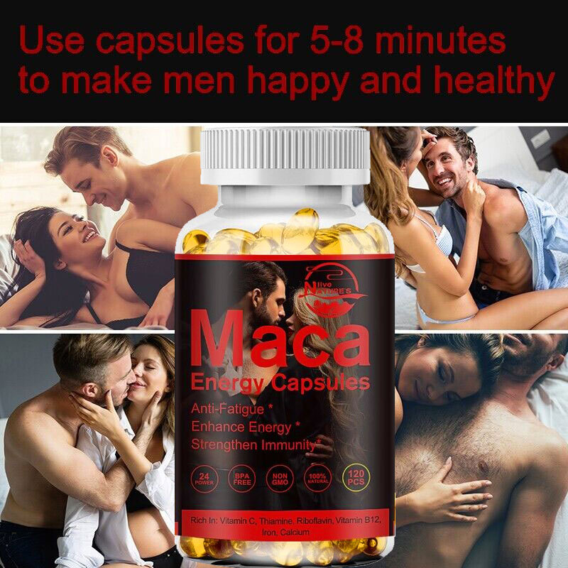 Maca Root Extract Capsules | 120 Pills | Peruvian Maca Extract for Men & Women