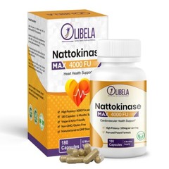 Olibela Nattokinase 4,000 FU Double the Power Of Nattokinase 2,000 FU (180 Caps)